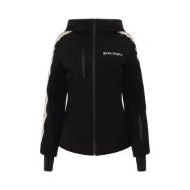 Classic Logo Track Ski Jacket in Black/White