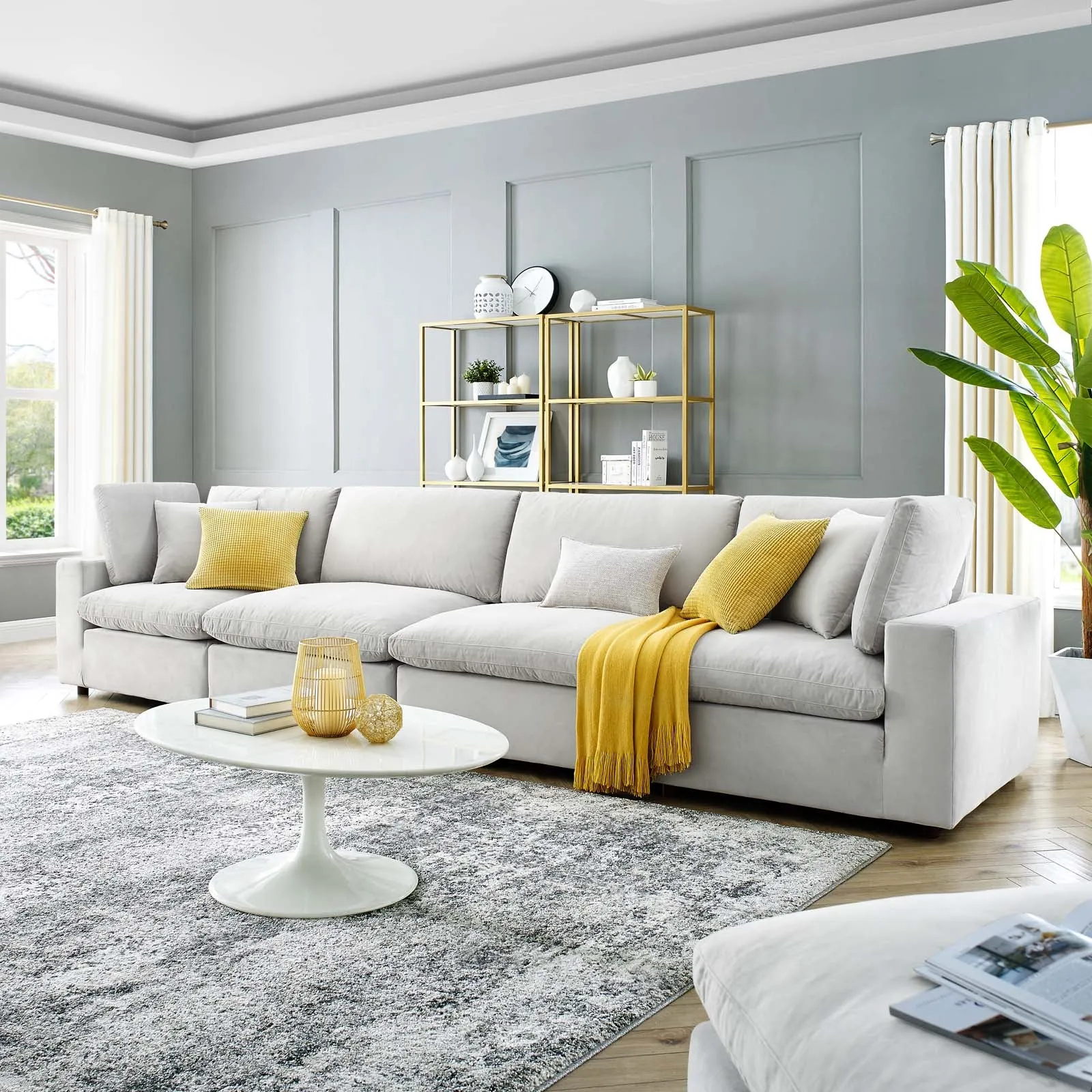 Commix Extra Large Sofa Sectional by Modway