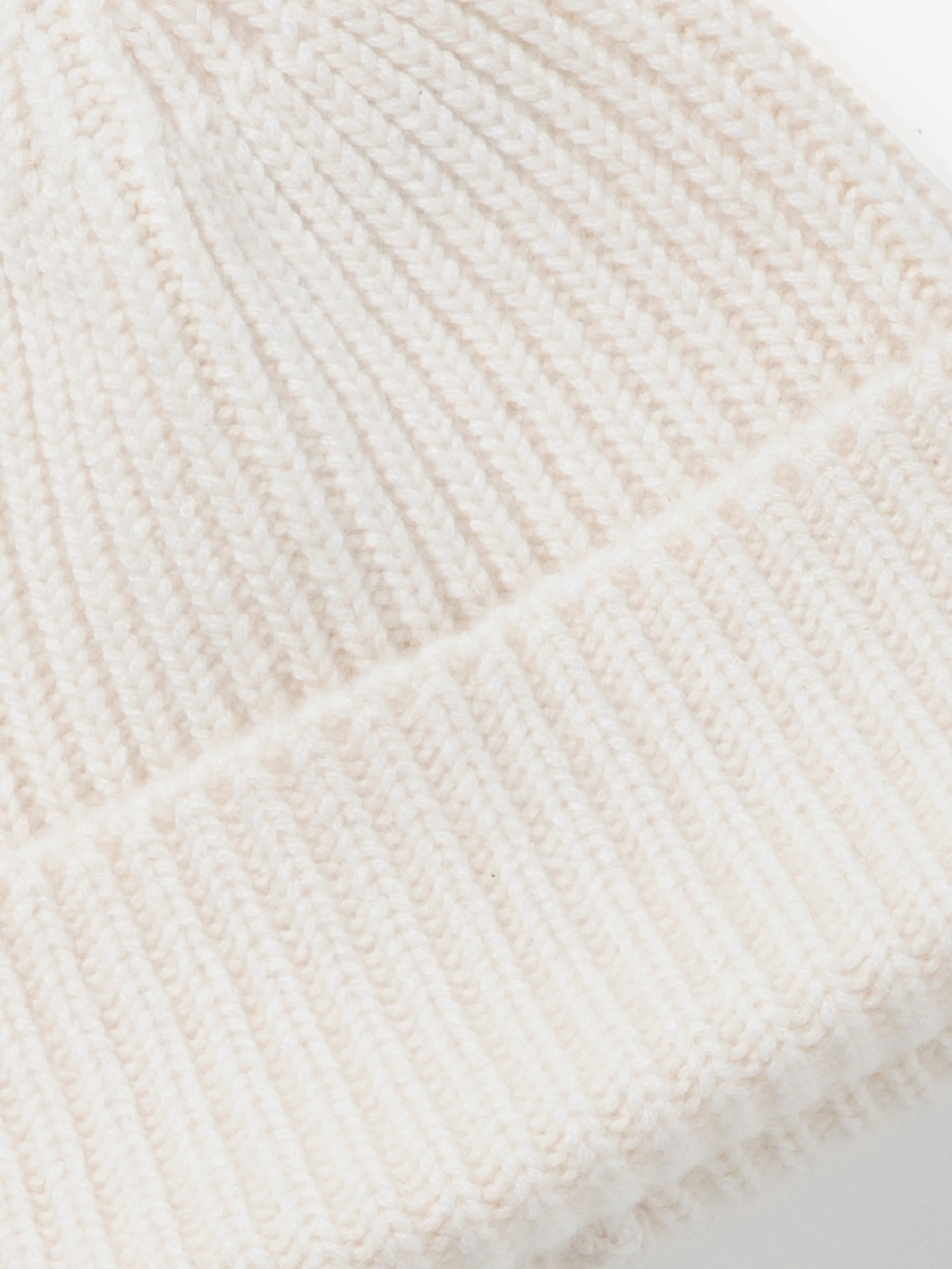 Cream Beige Cashmere Beanie