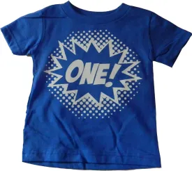 Custom Kingdom Baby Boys' One Superhero First Birthday T-Shirt