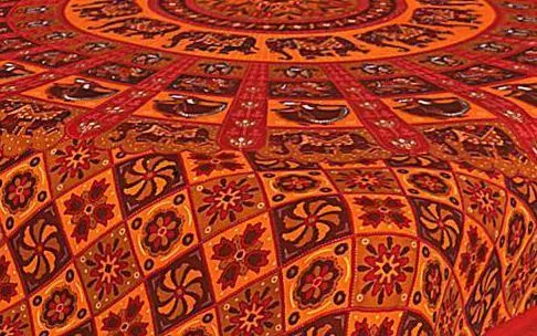 Designer Mart Kantha Work Embroidered Double Bed sheet with two pillow covers