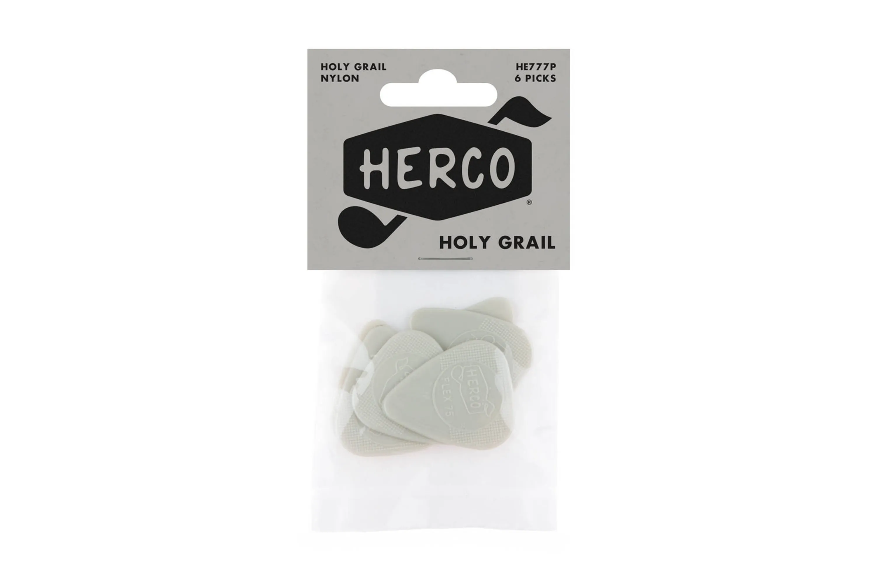 Dunlop Herco® Holy Grail Nylon Guitar and Ukulele Picks 6 Pack