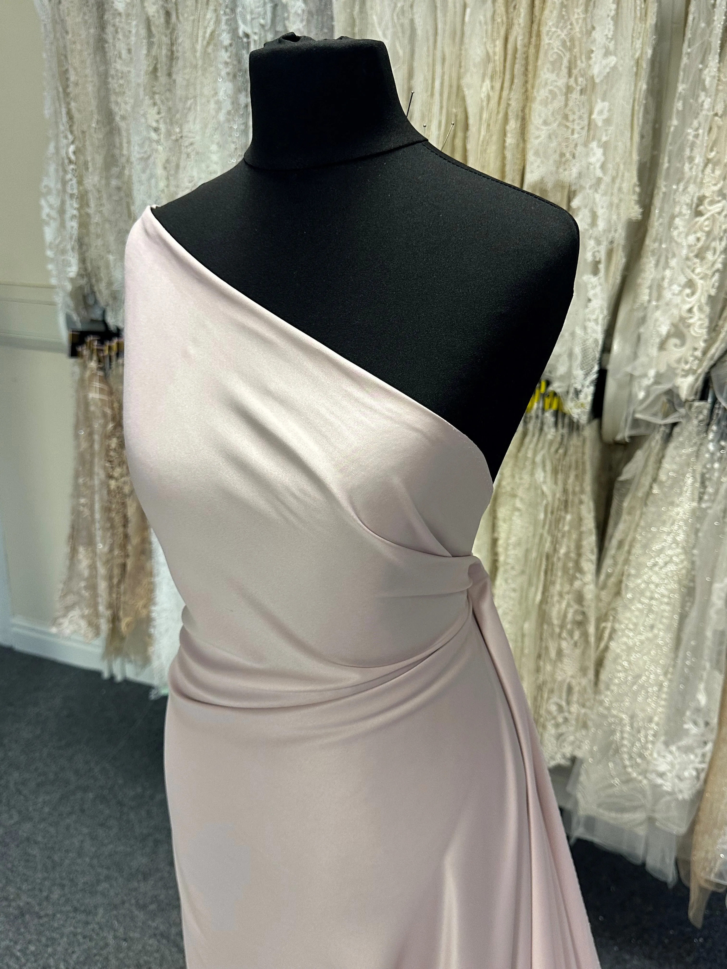 Dusky Rose Polyester Satin - Trust