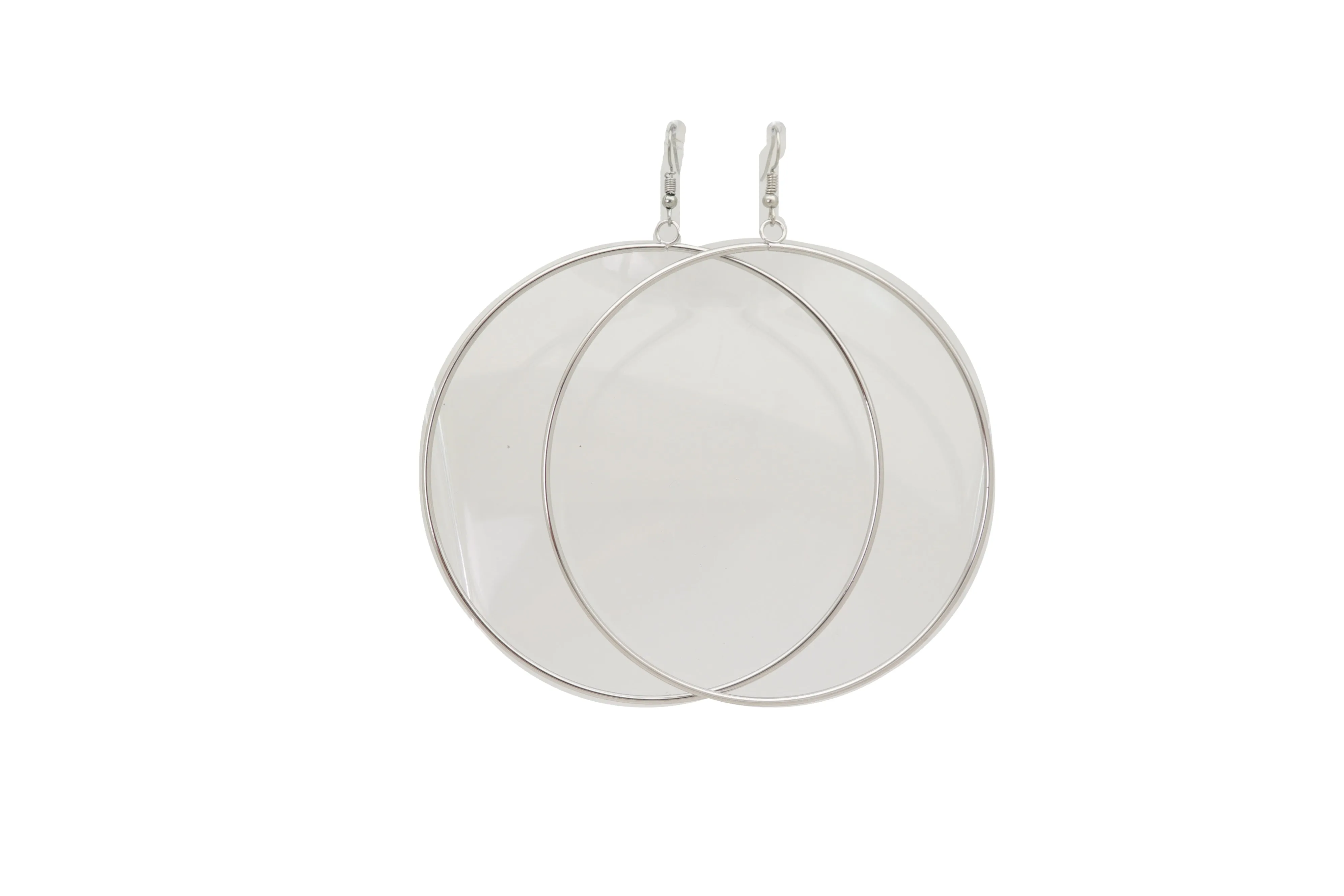 Earrings Set Silver Metal Casual Day Wear Large Size Hoop