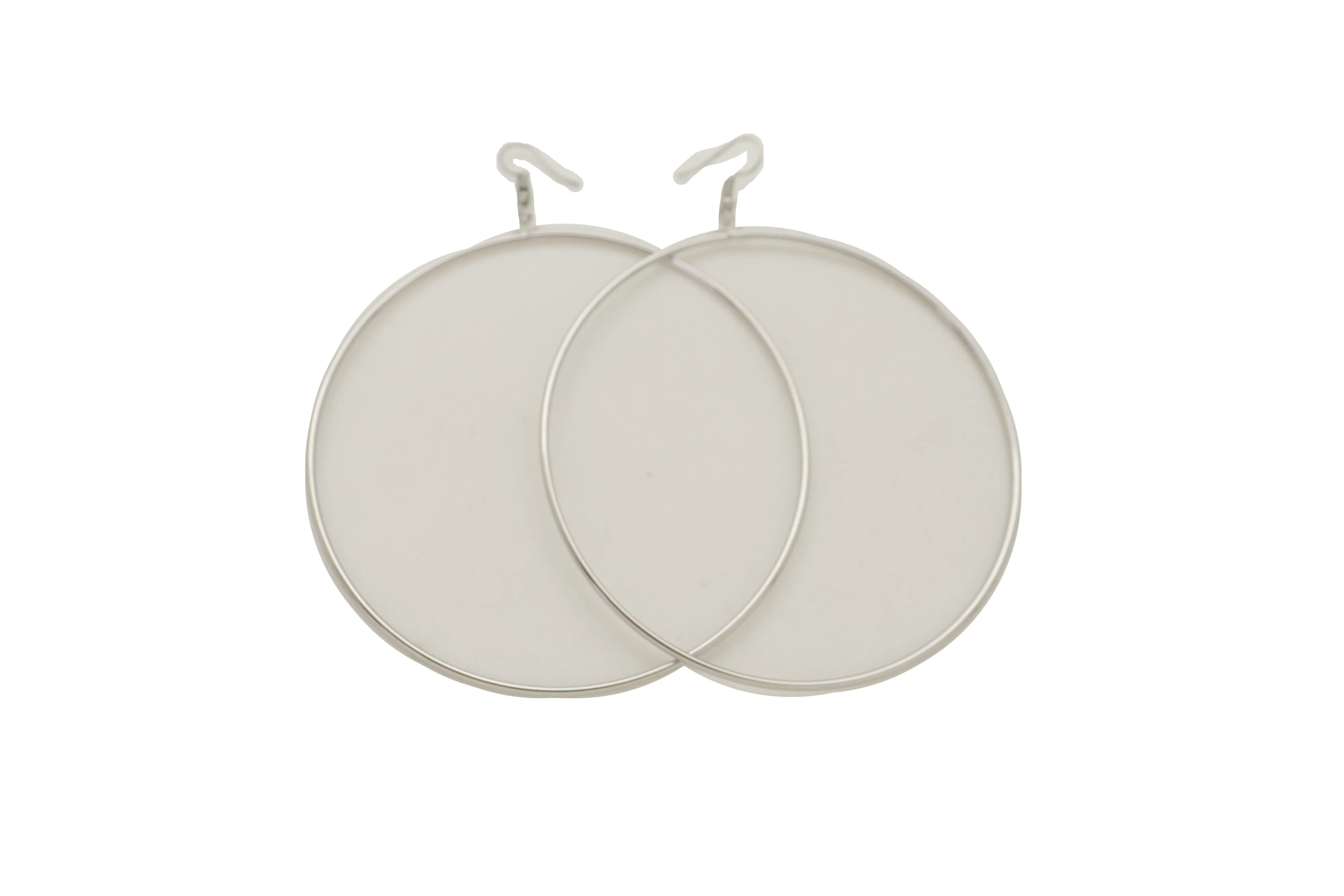 Earrings Set Silver Metal Casual Day Wear Large Size Hoop