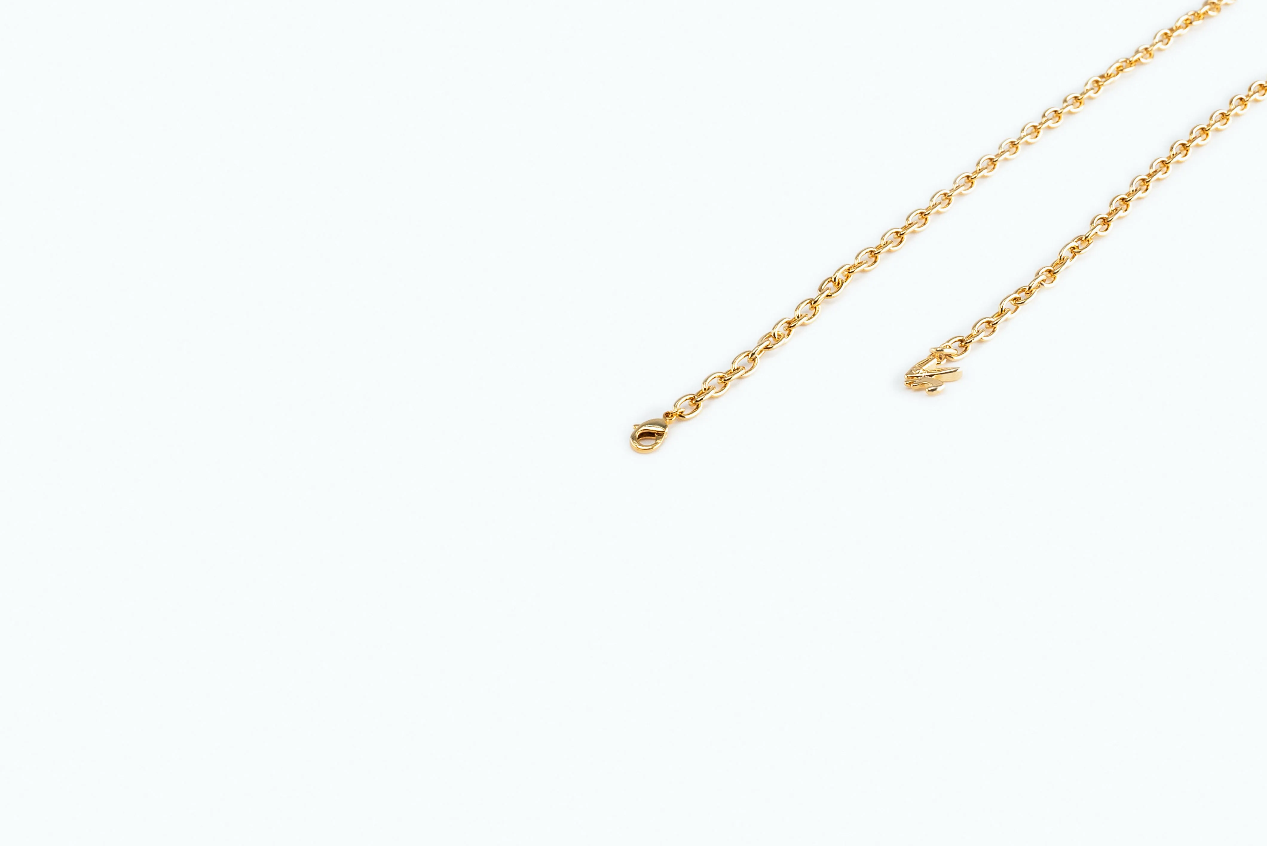 Electro Bunny Necklace (L) Gold Metal Gray
