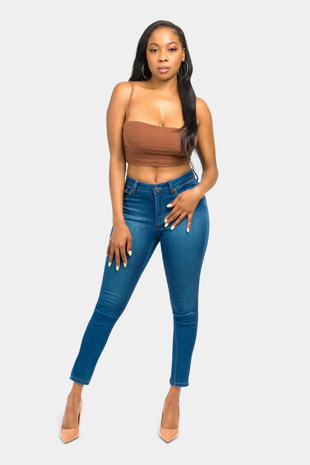 Essential Mid Rise Skinny Jeans