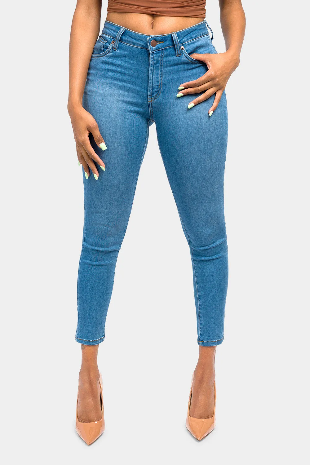 Essential Mid Rise Skinny Jeans