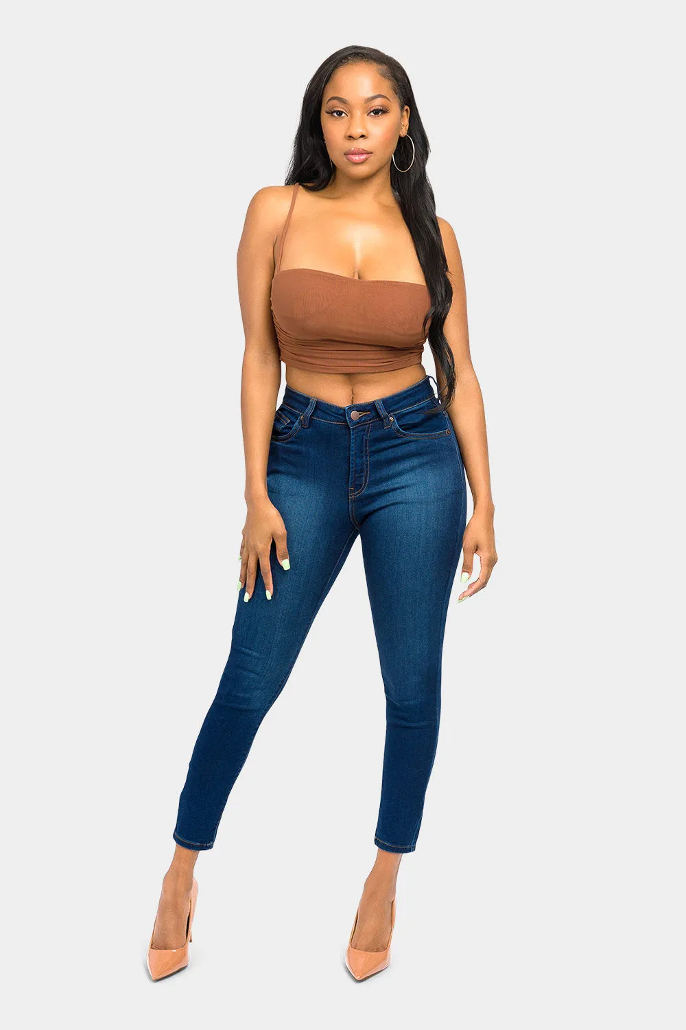 Essential Mid Rise Skinny Jeans