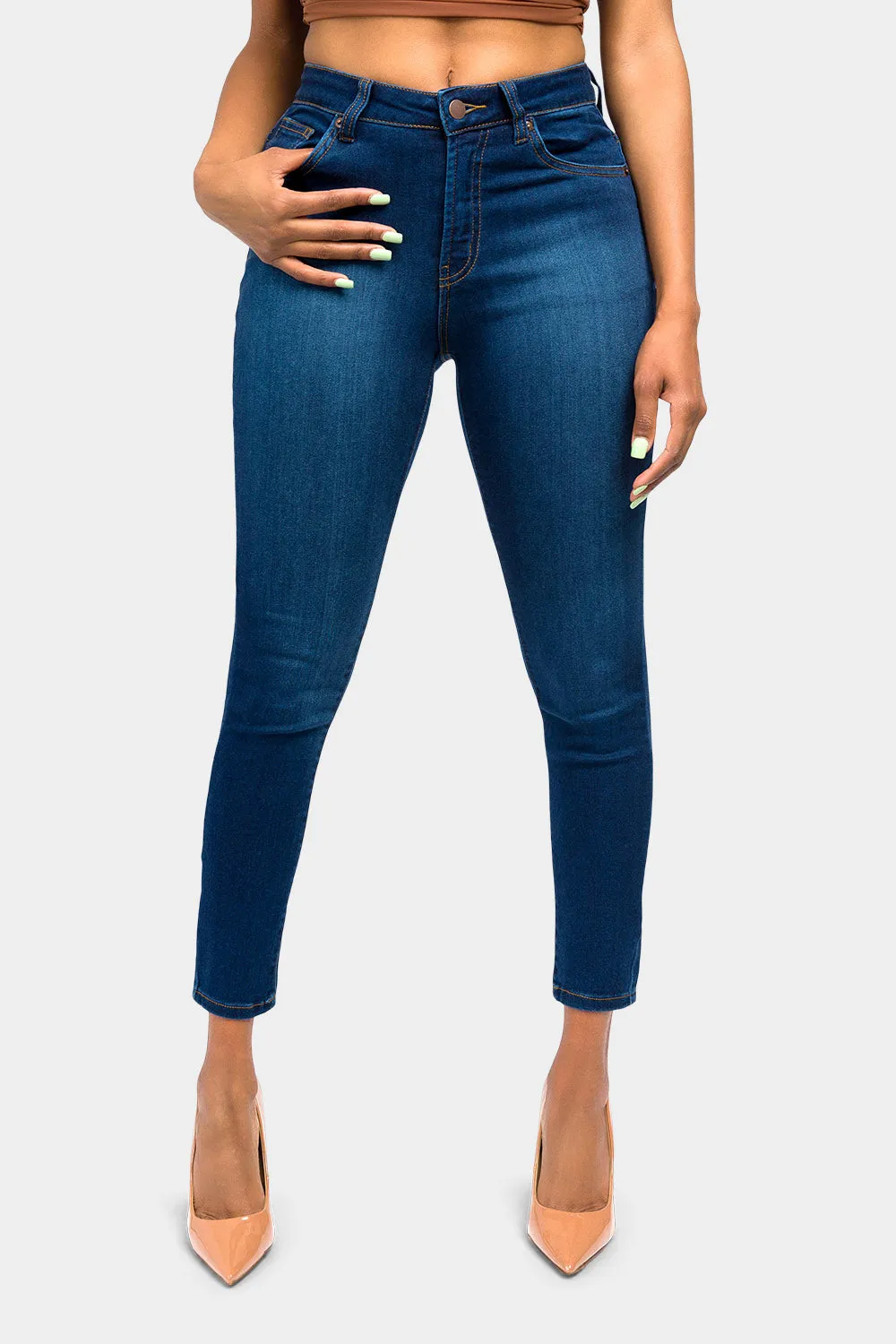 Essential Mid Rise Skinny Jeans