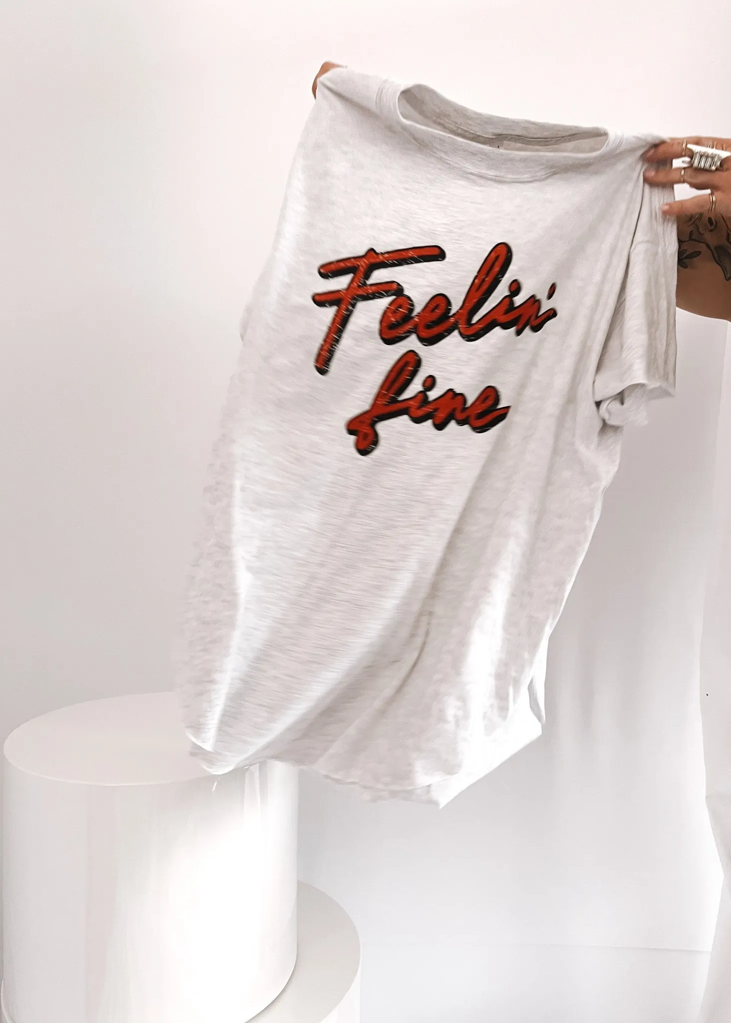 FEELIN' FINE SIDE SLIT TEE