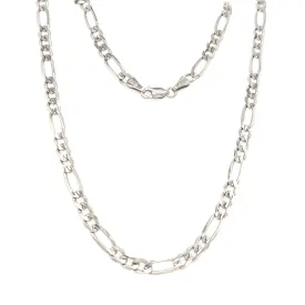 Figaro Chain 4.75mm with 20in of Length in Sterling Silver