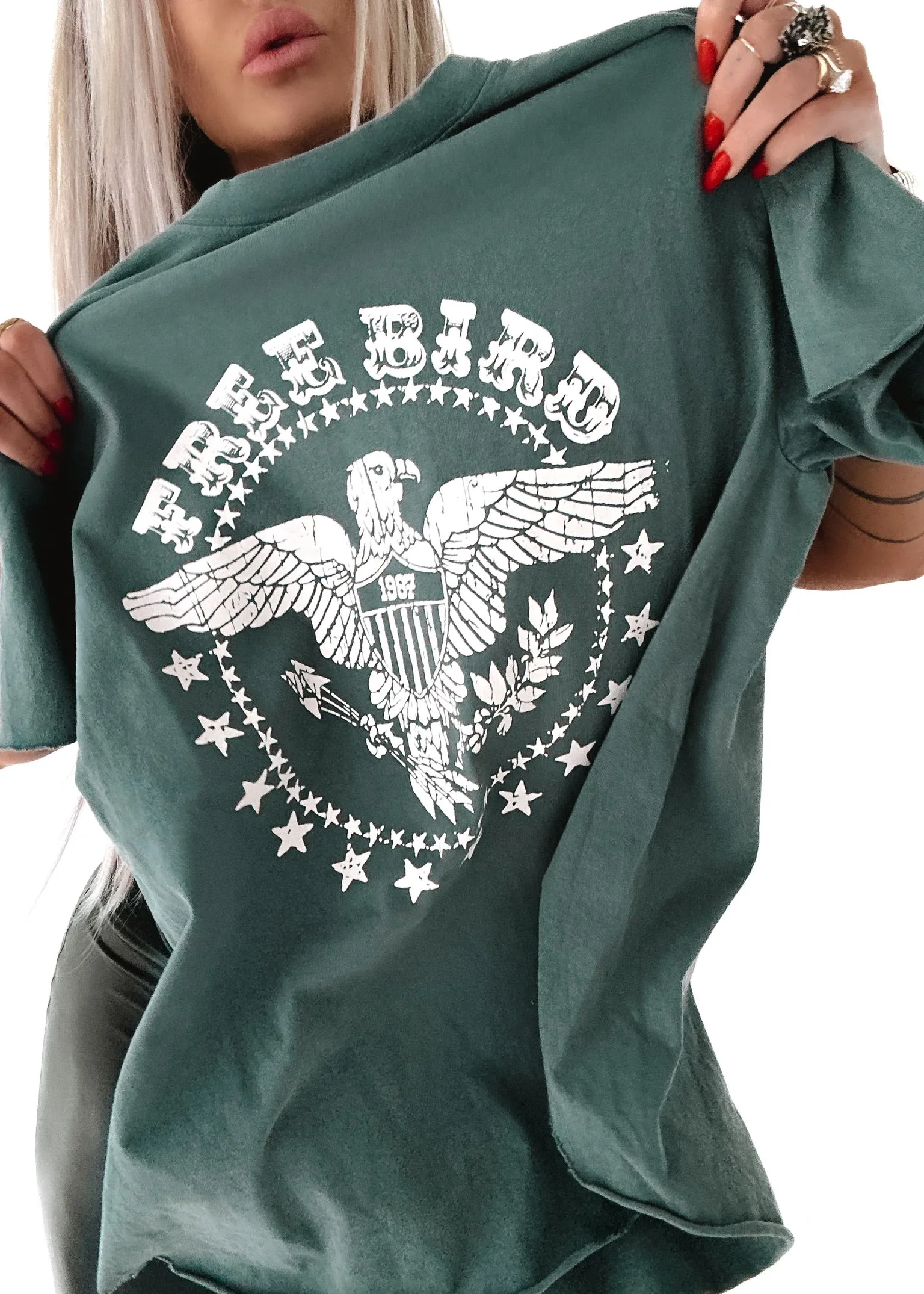 FREE BIRD SIDE SLIT TEE