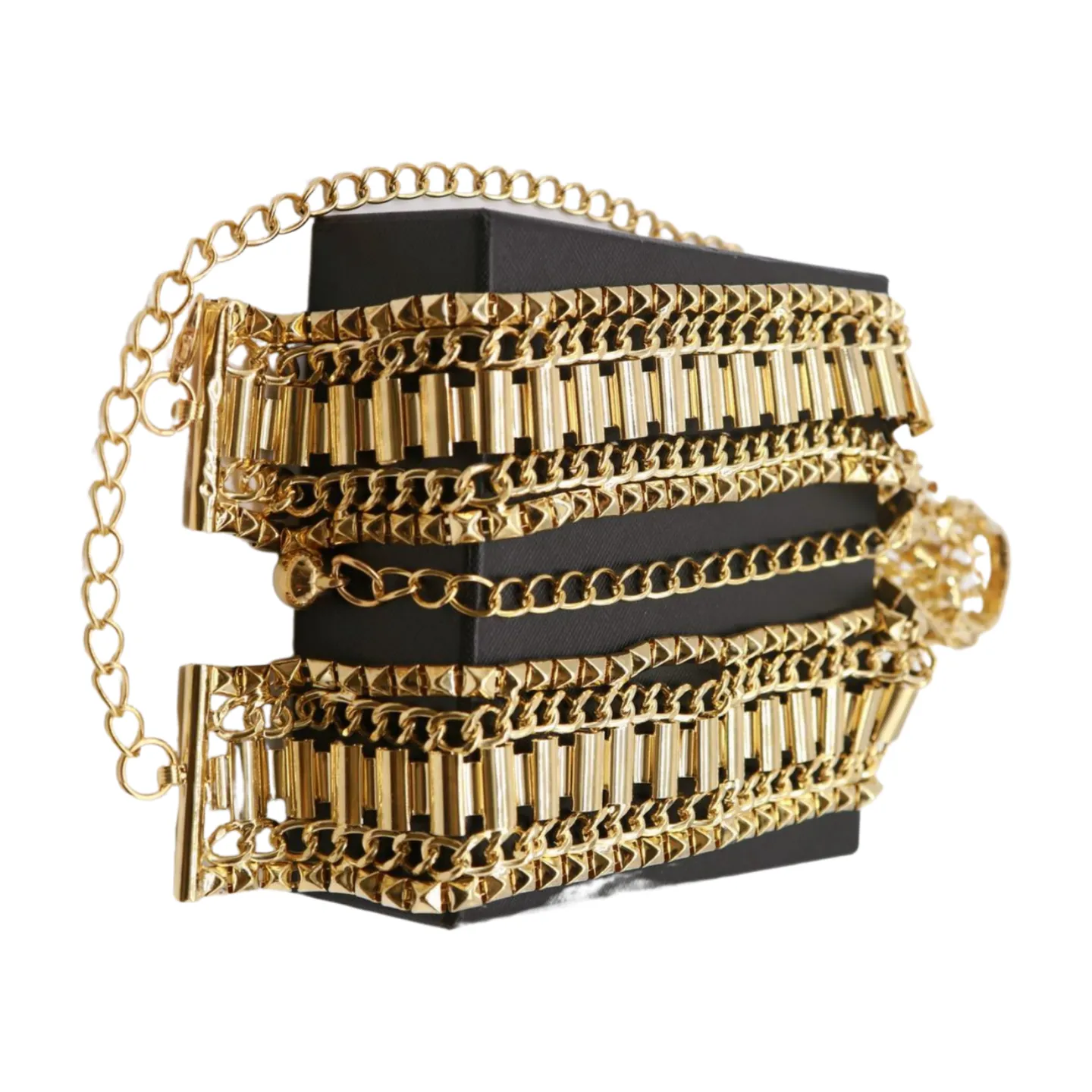 Gold Metal Chain Fashion Belt Hip High Waist Size S M L