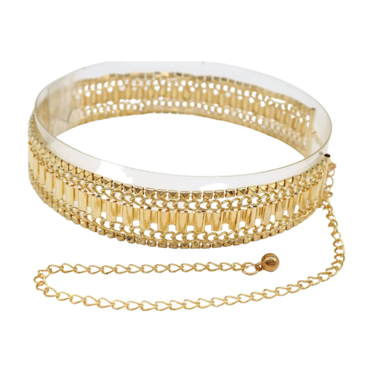 Gold Metal Chain Fashion Belt Hip High Waist Size S M L