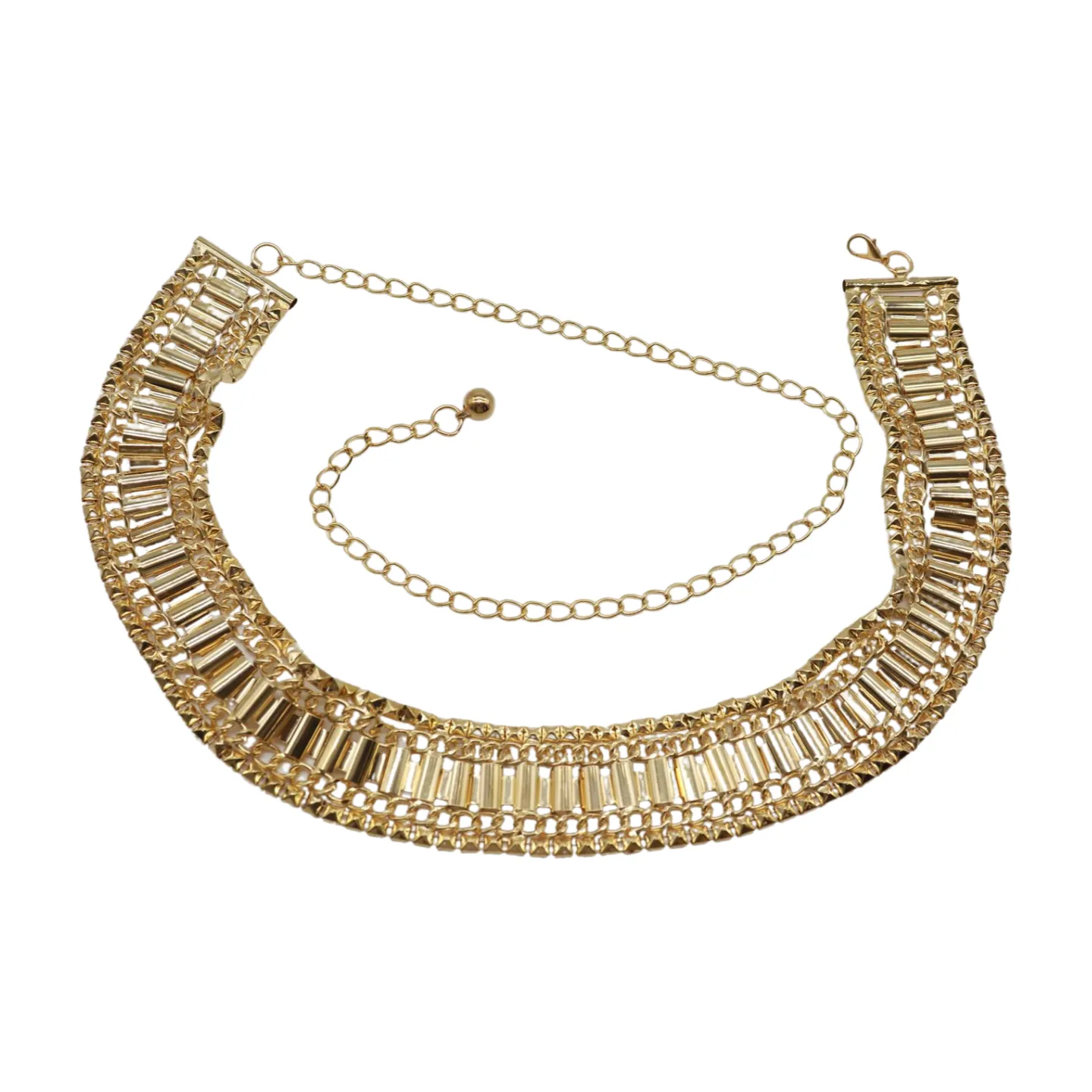 Gold Metal Chain Fashion Belt Hip High Waist Size S M L