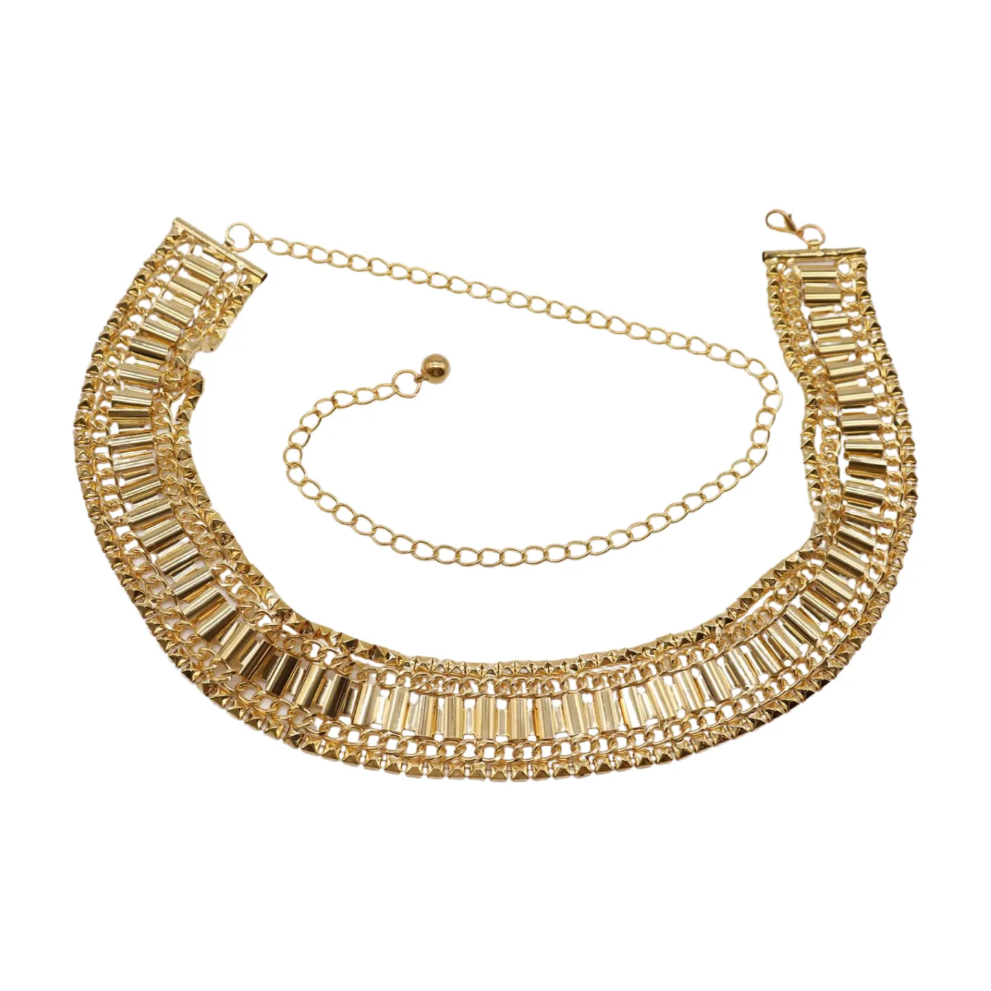 Gold Metal Chain Fashion Belt Hip High Waist Size S M L