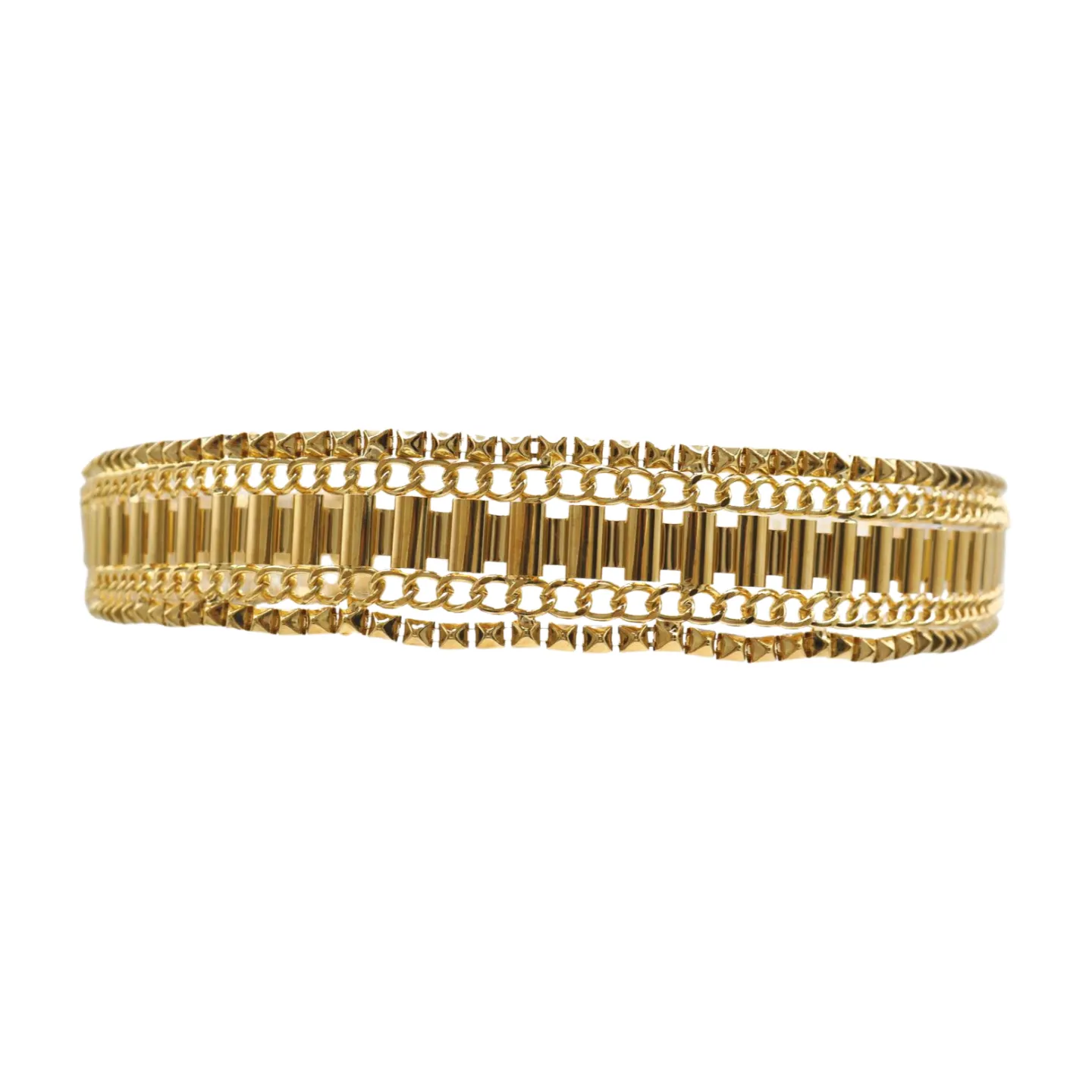 Gold Metal Chain Fashion Belt Hip High Waist Size S M L