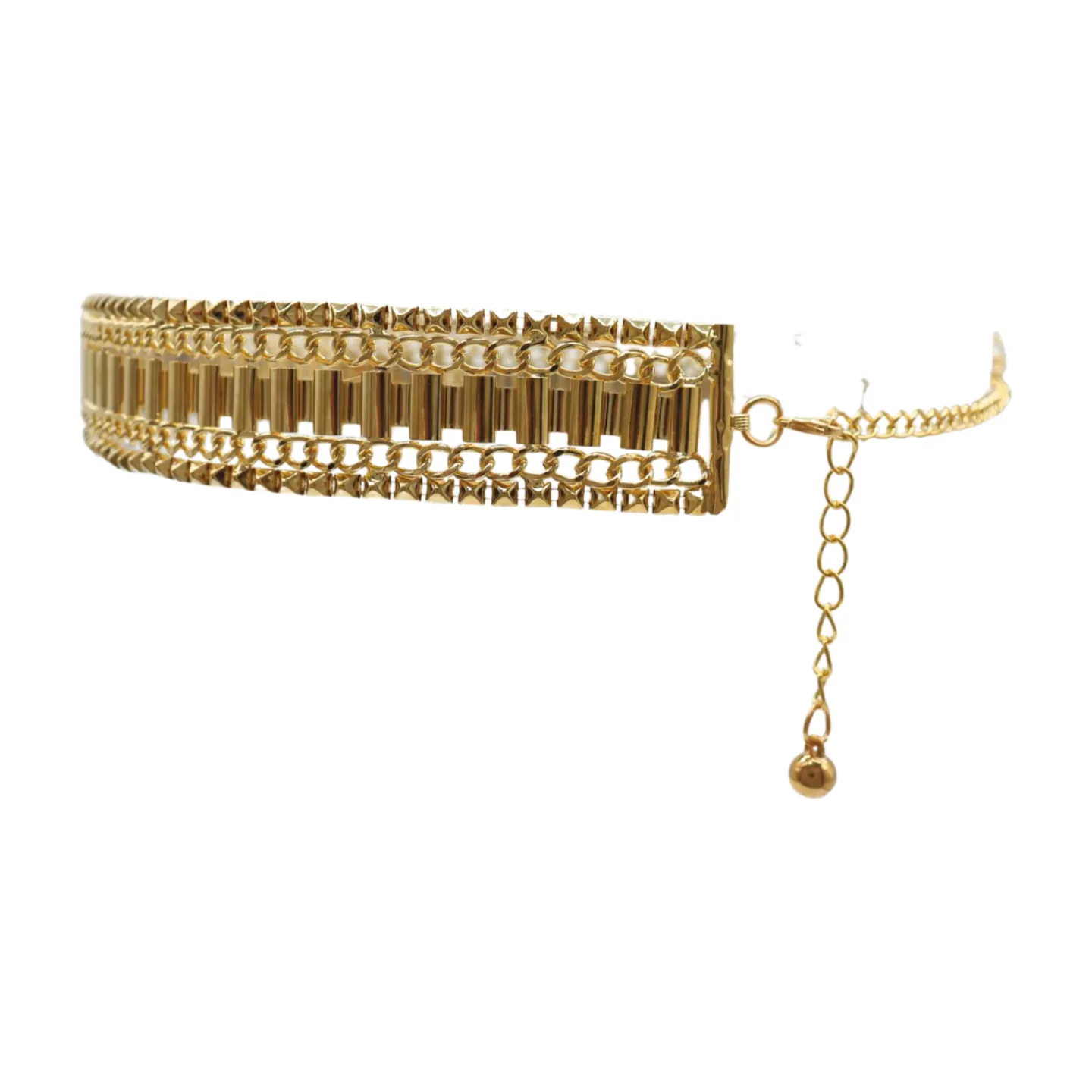 Gold Metal Chain Fashion Belt Hip High Waist Size S M L