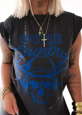 GONE COUNTRY BLEACHED OUT SIDE SLIT TEE