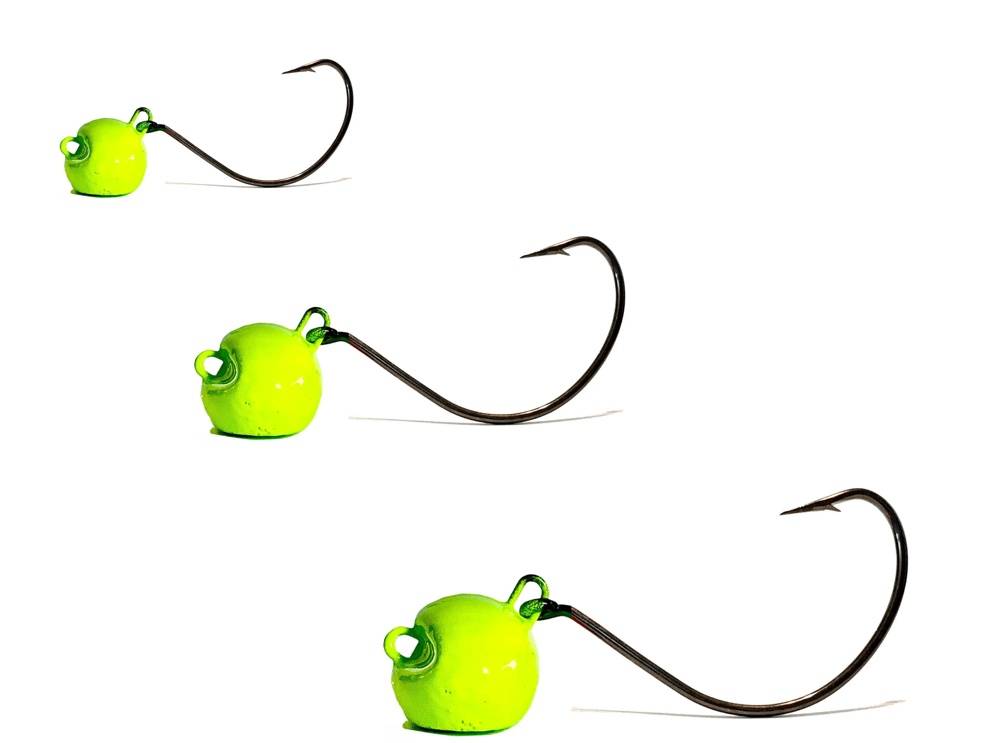 Green Chartreuse Live Bait Jig Heads