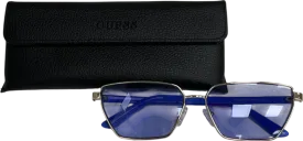 Guess Blue And Gold Sunglasses One Size