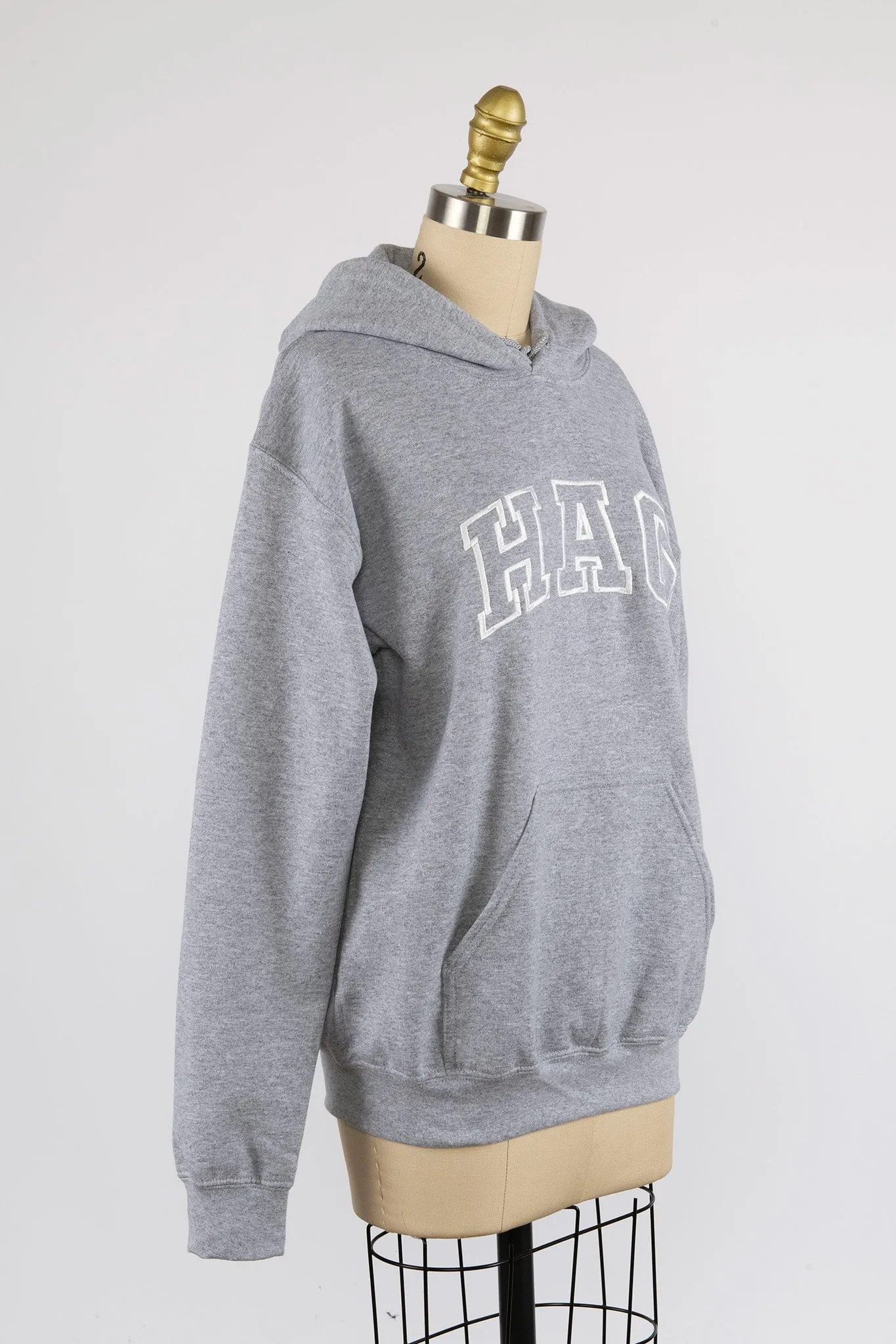 HAG Embroidered Hoodie in Grey
