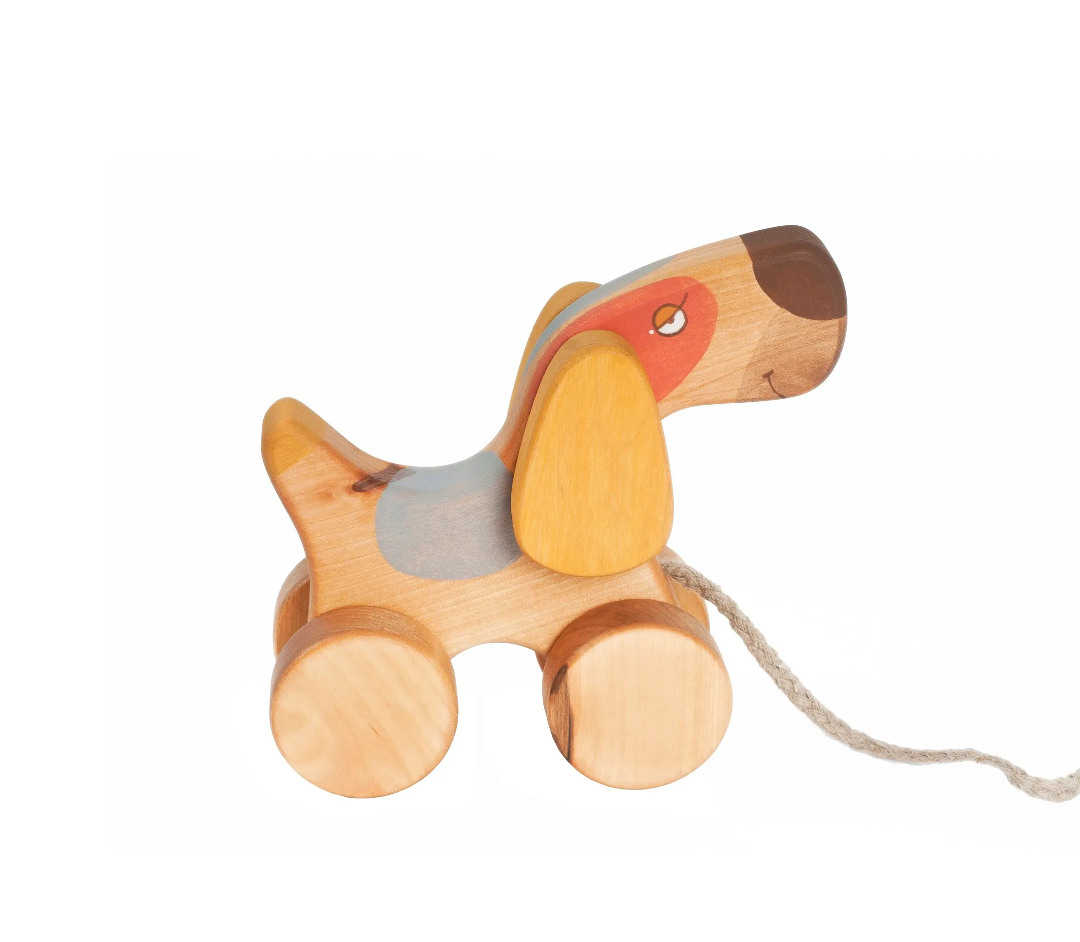 Handmade Pull Along Terrier Dog Toy