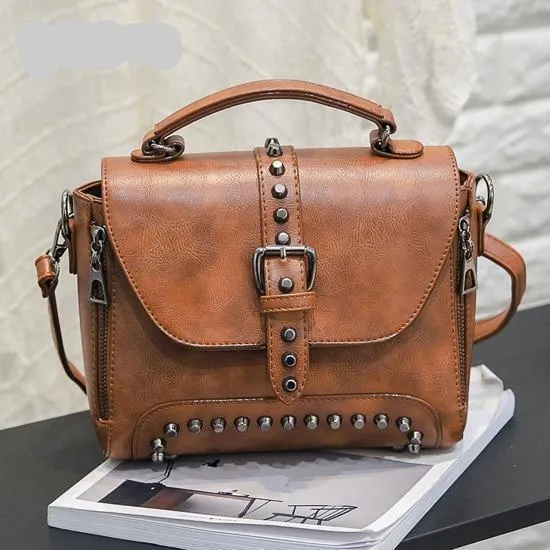 Heritage Grace: Vintage Leather Crossbody