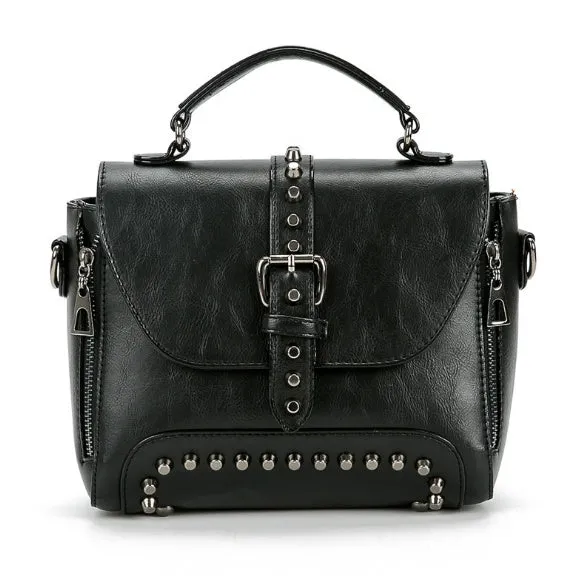 Heritage Grace: Vintage Leather Crossbody