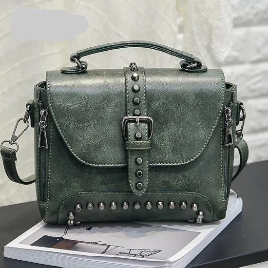 Heritage Grace: Vintage Leather Crossbody