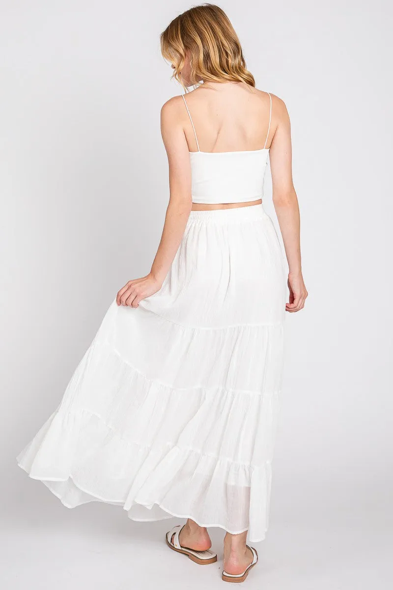 Ivory Dreams Maxi Skirt