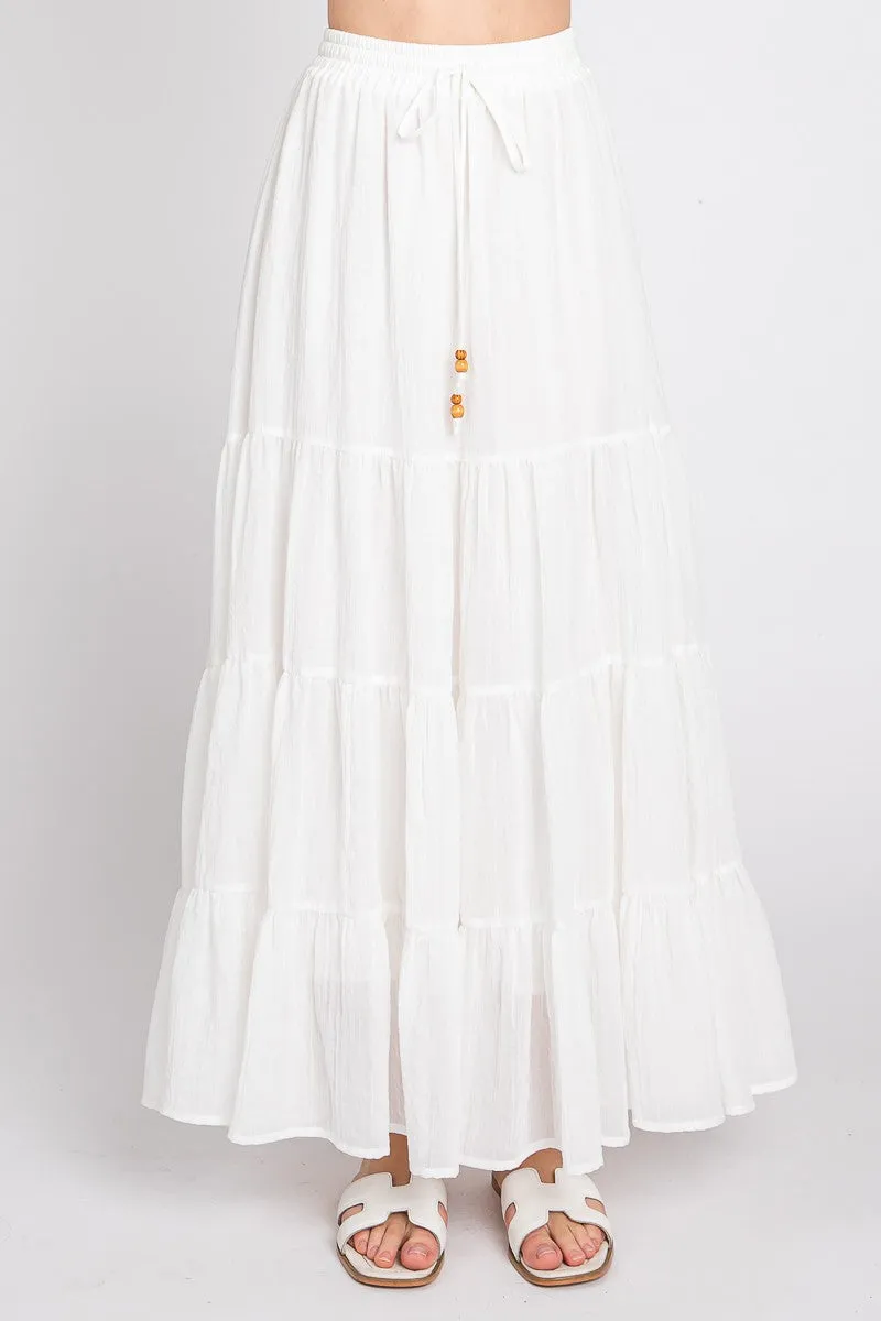 Ivory Dreams Maxi Skirt