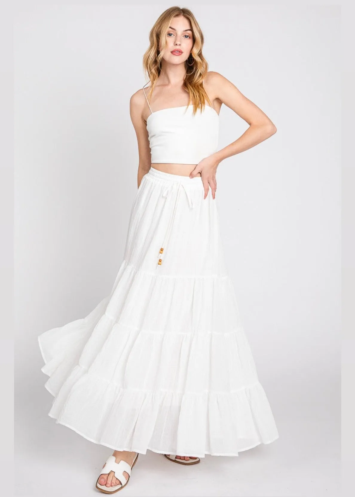 Ivory Dreams Maxi Skirt