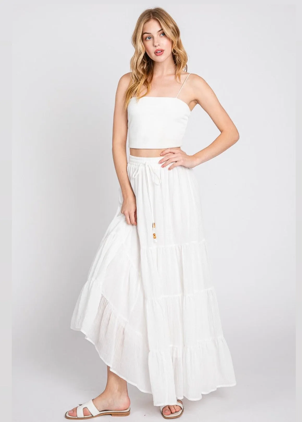 Ivory Dreams Maxi Skirt