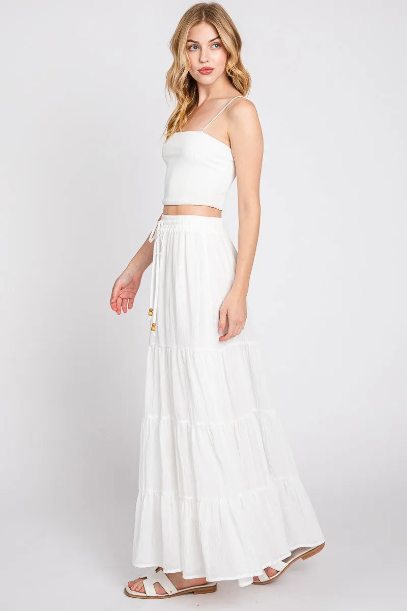 Ivory Dreams Maxi Skirt