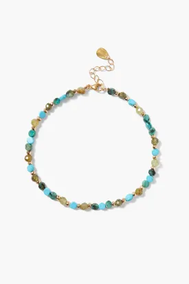 Leilani Anklet Turquoise Mix