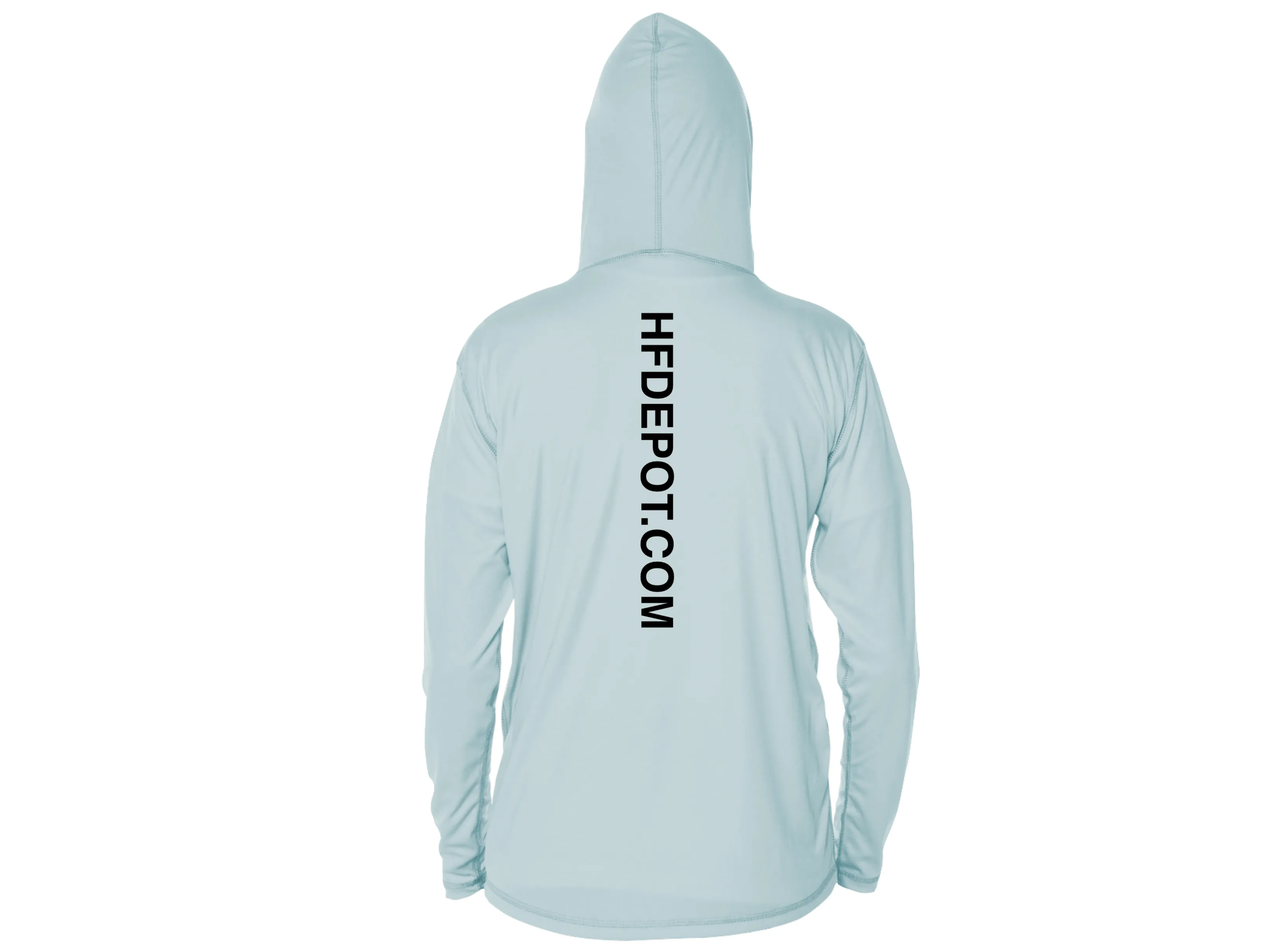 Light Blue Hooded Performance Fishing Shirt- HFD