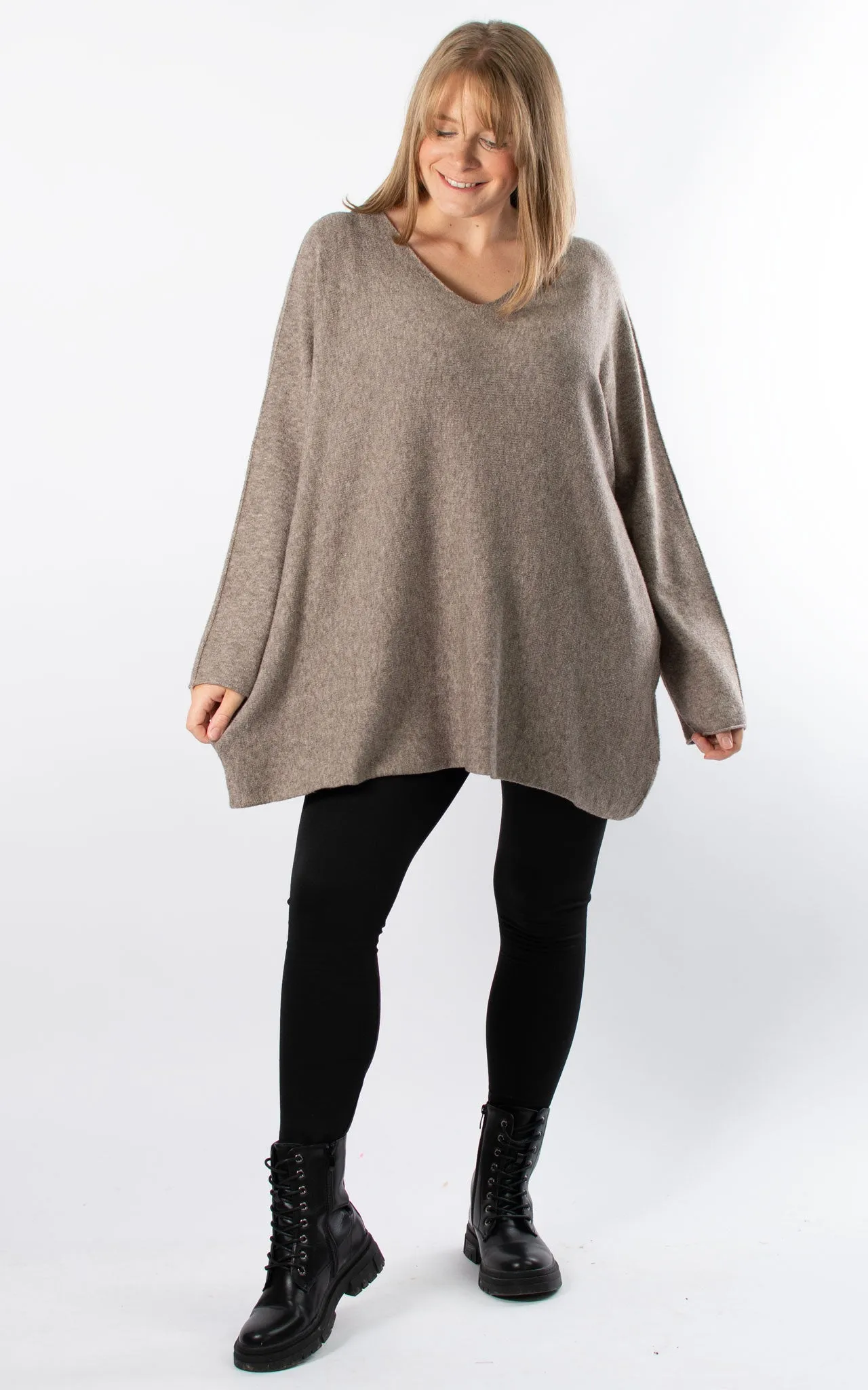 Liv Soft Touch Jumper |  Taupe