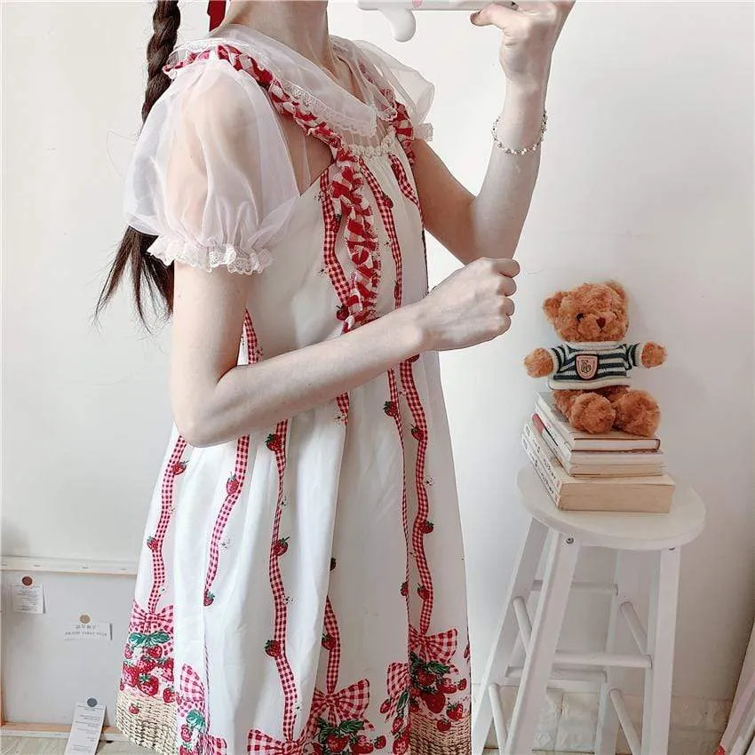 Lolita Lace Ruffles Chiffon Shirt