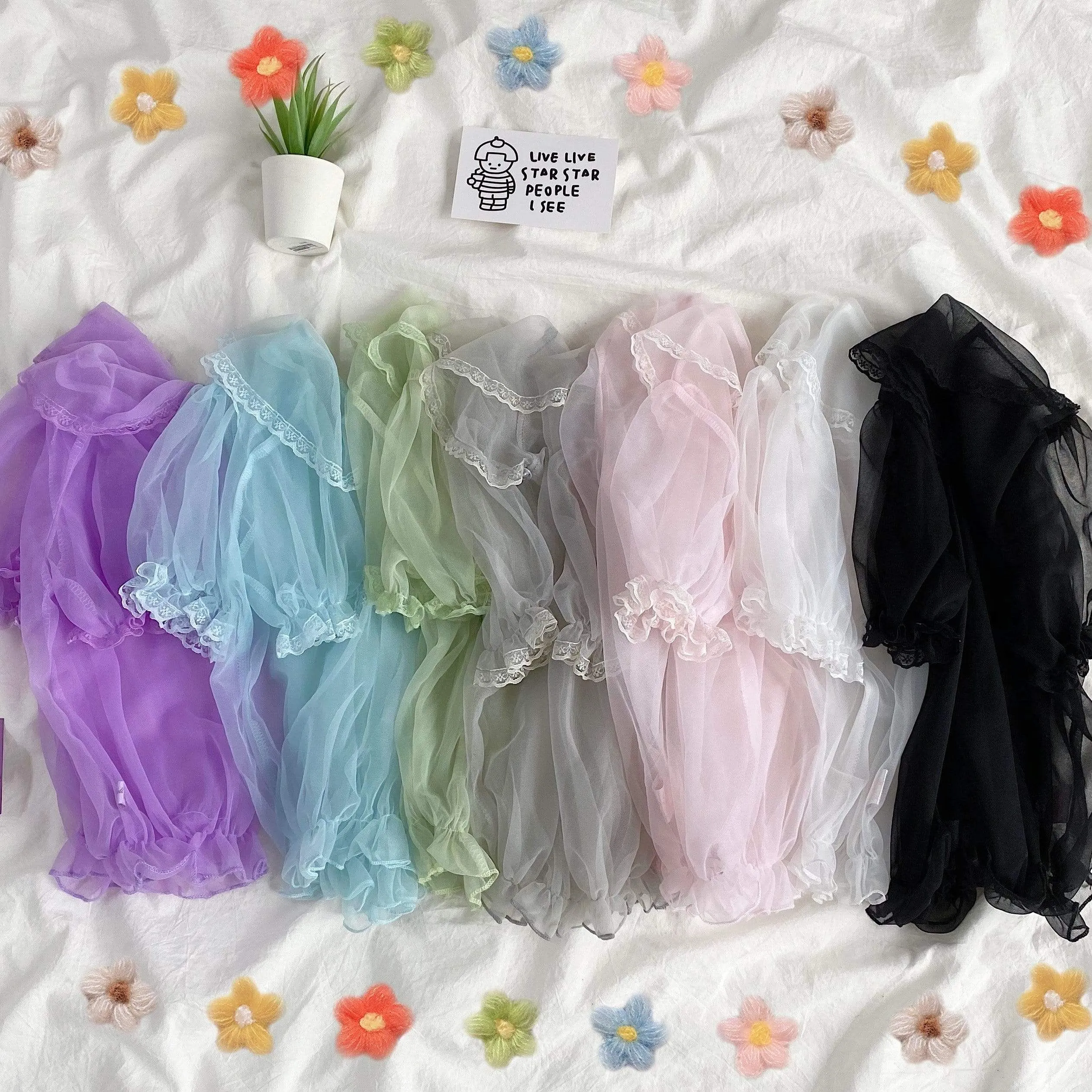 Lolita Lace Ruffles Chiffon Shirt