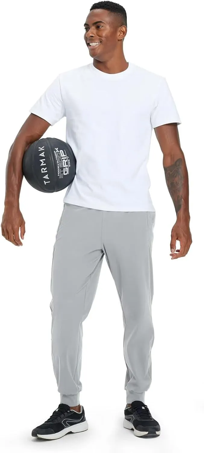 M MAELREG Men's Golf Joggers Pants with Zip Pockets Stretch Lightweight Nylon Sweatpants Work Casual Athletic Track Pants Men