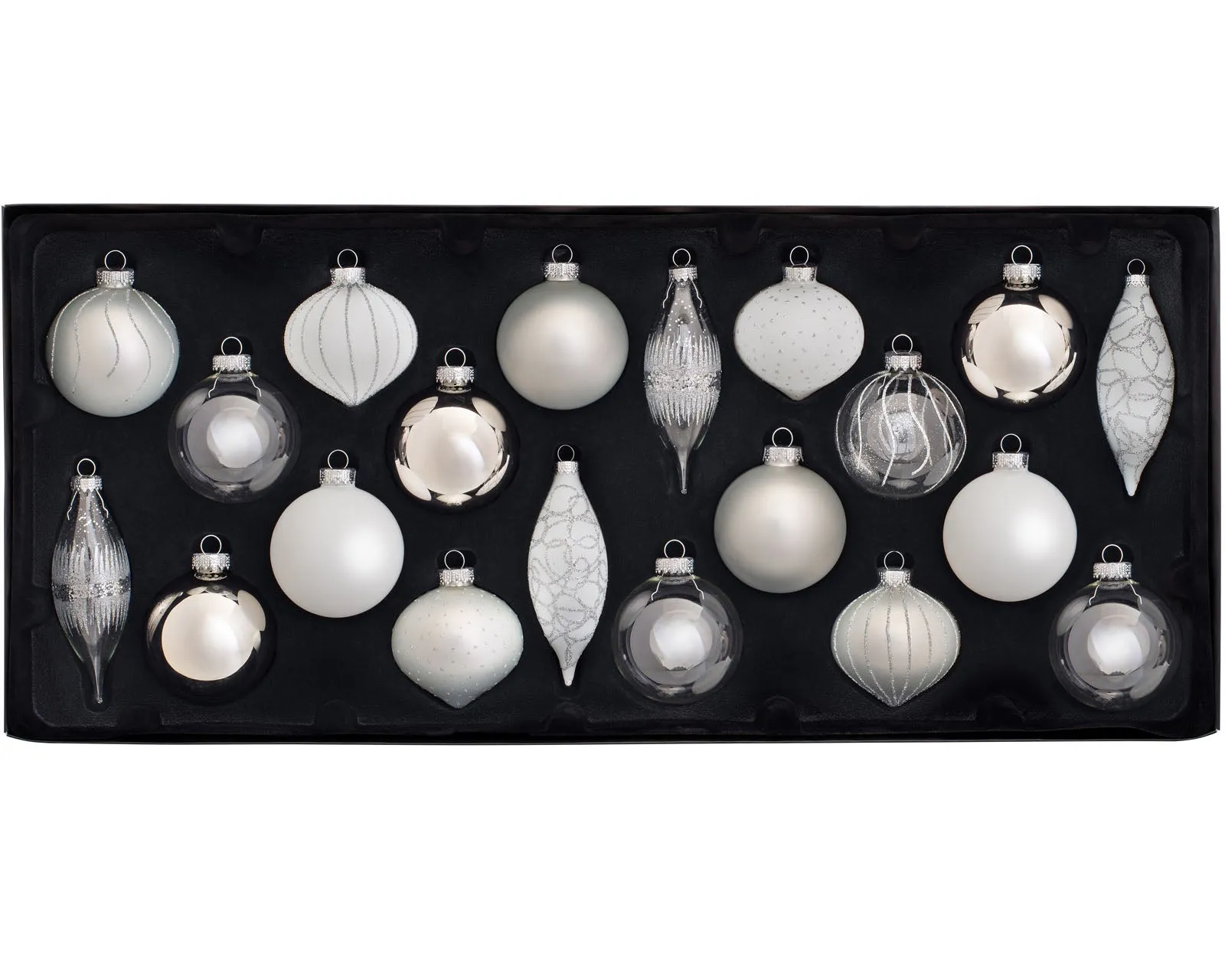 Moonbeam Glass Baubles, 20 Pack