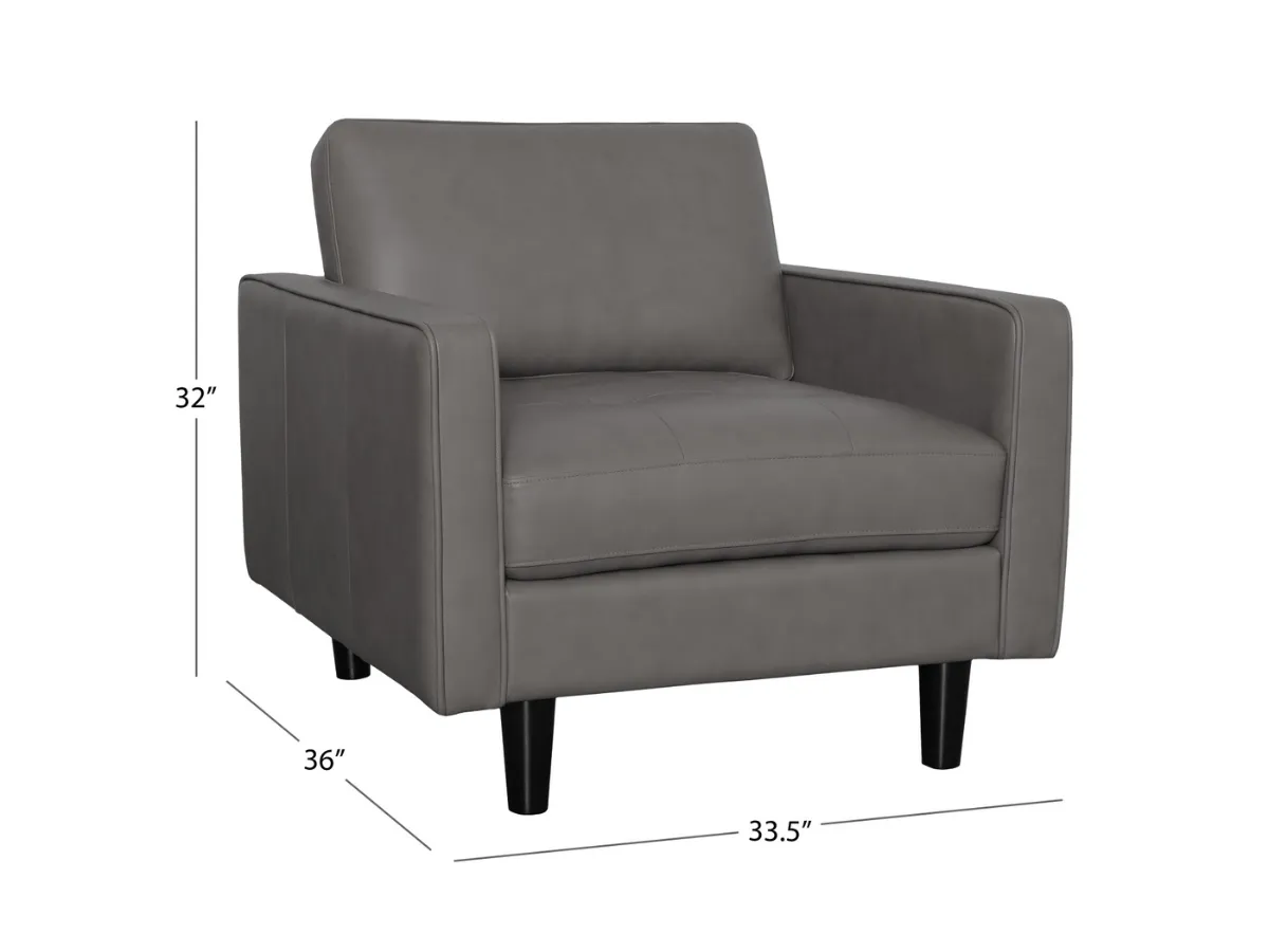 Parker Top-Grain Leather Chair
