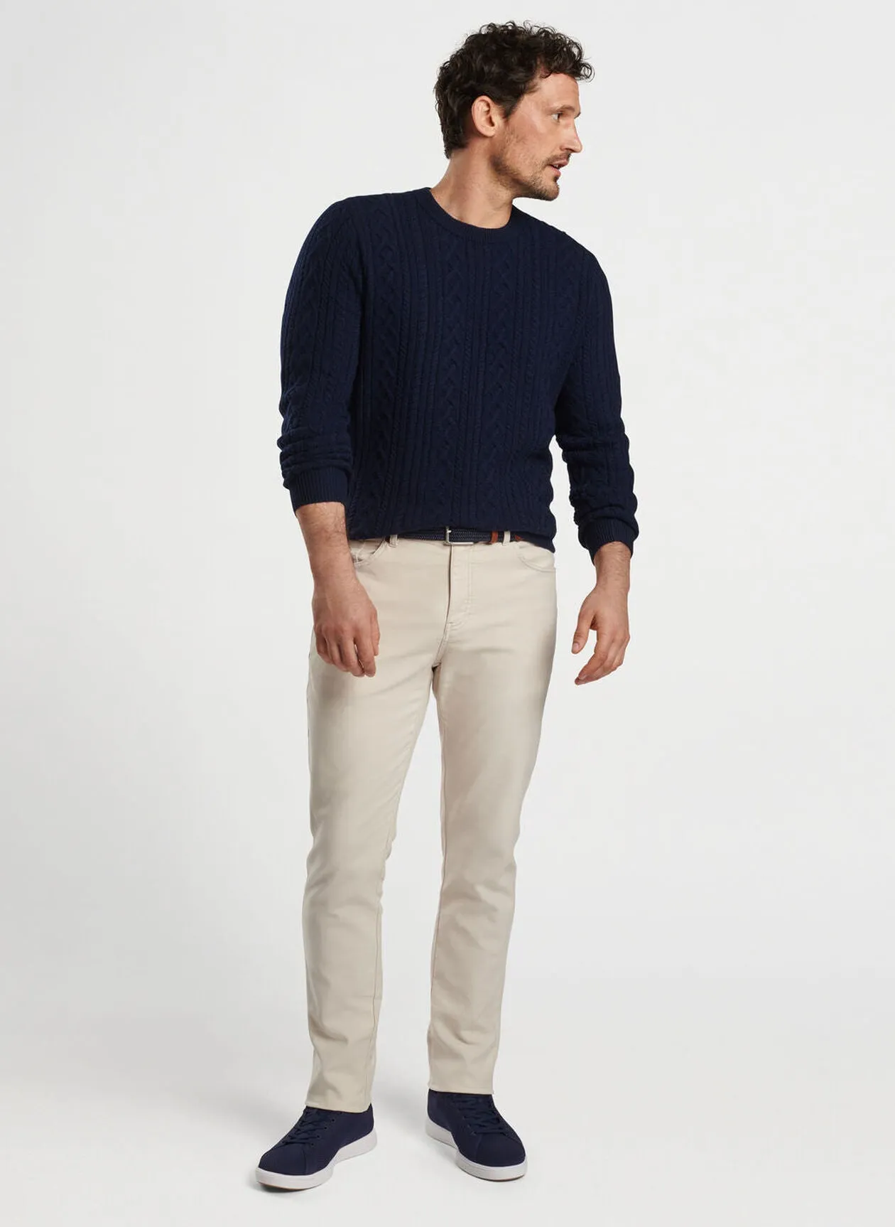 Peter Millar Coastline Five-Pocket Pant-Stone