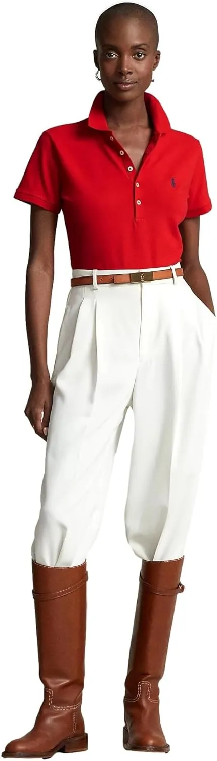 POLO RALPH LAUREN Women's Slim Fit Mesh Polo Shirt
