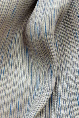 Polyester Tweed - Blue & Brown