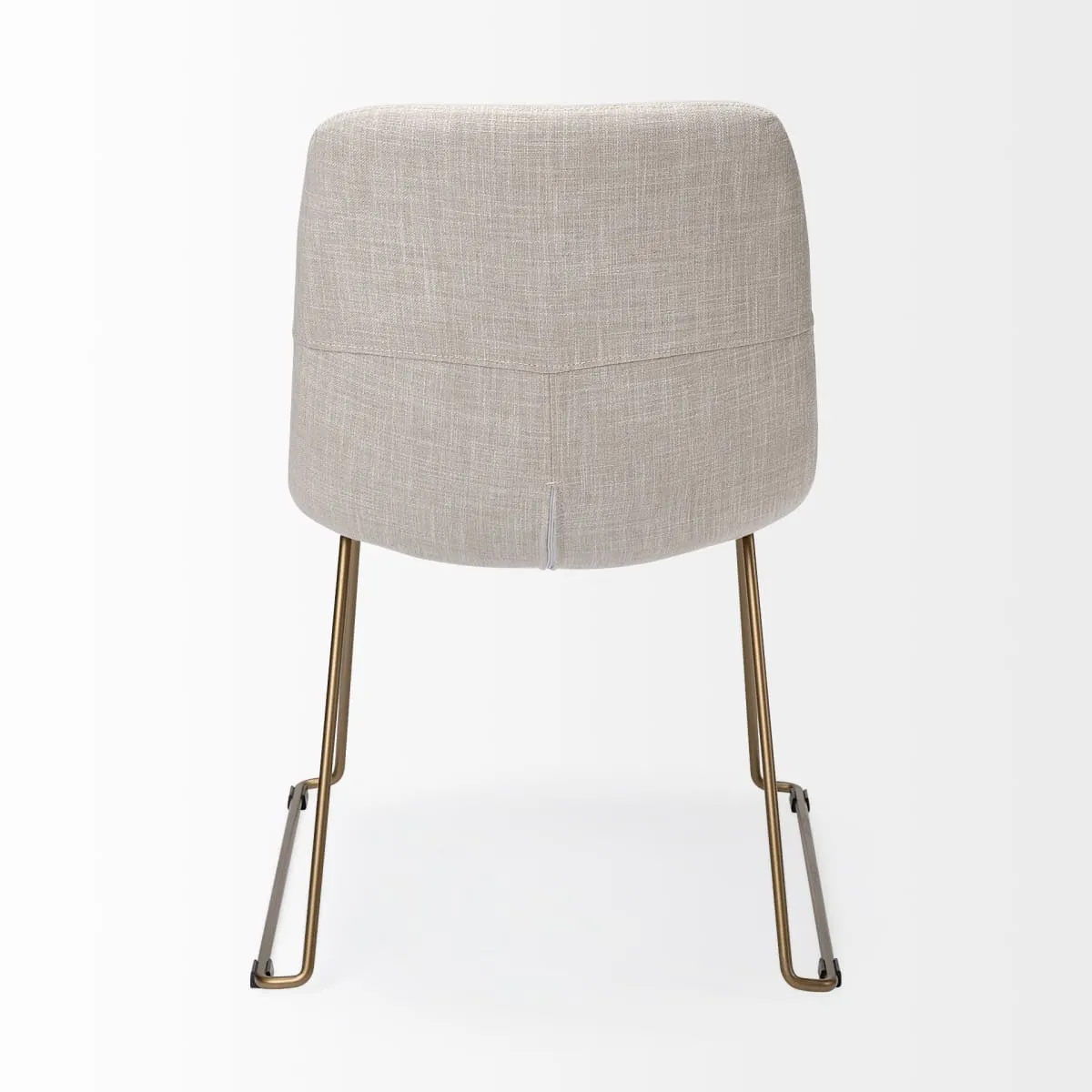 Sawyer Dining Chair Beige Fabric | Gold Metal (Side Chair)