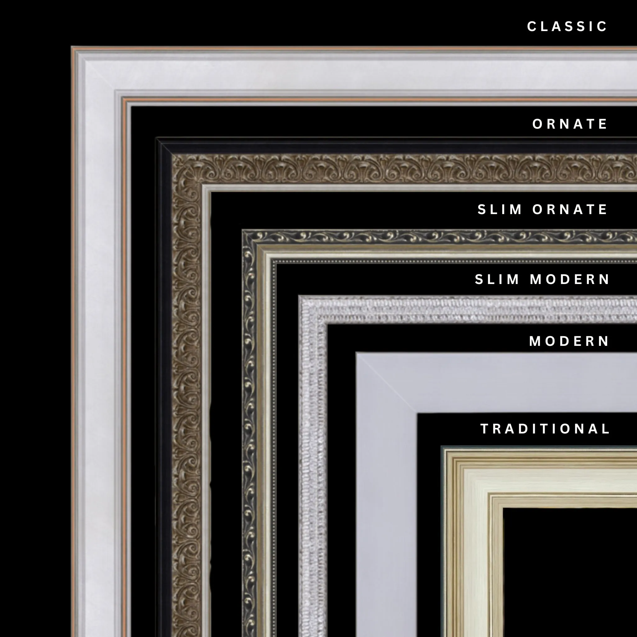 Silver 23x21 Picture Frame Ornate Traditional Classic Antique