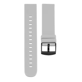Stone grey OOZOO rubber strap with black clasp